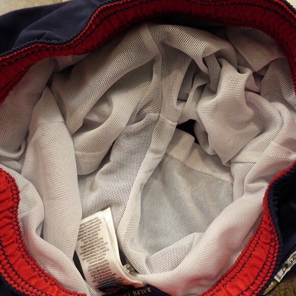 Polo Ralph Lauren Swim Trunks Boys’ Medium 10/12 Navy 5” Inseam Mesh Lined - Picture 6 of 13